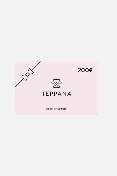 Teppana Geschenkgutschein im Wert von 200€